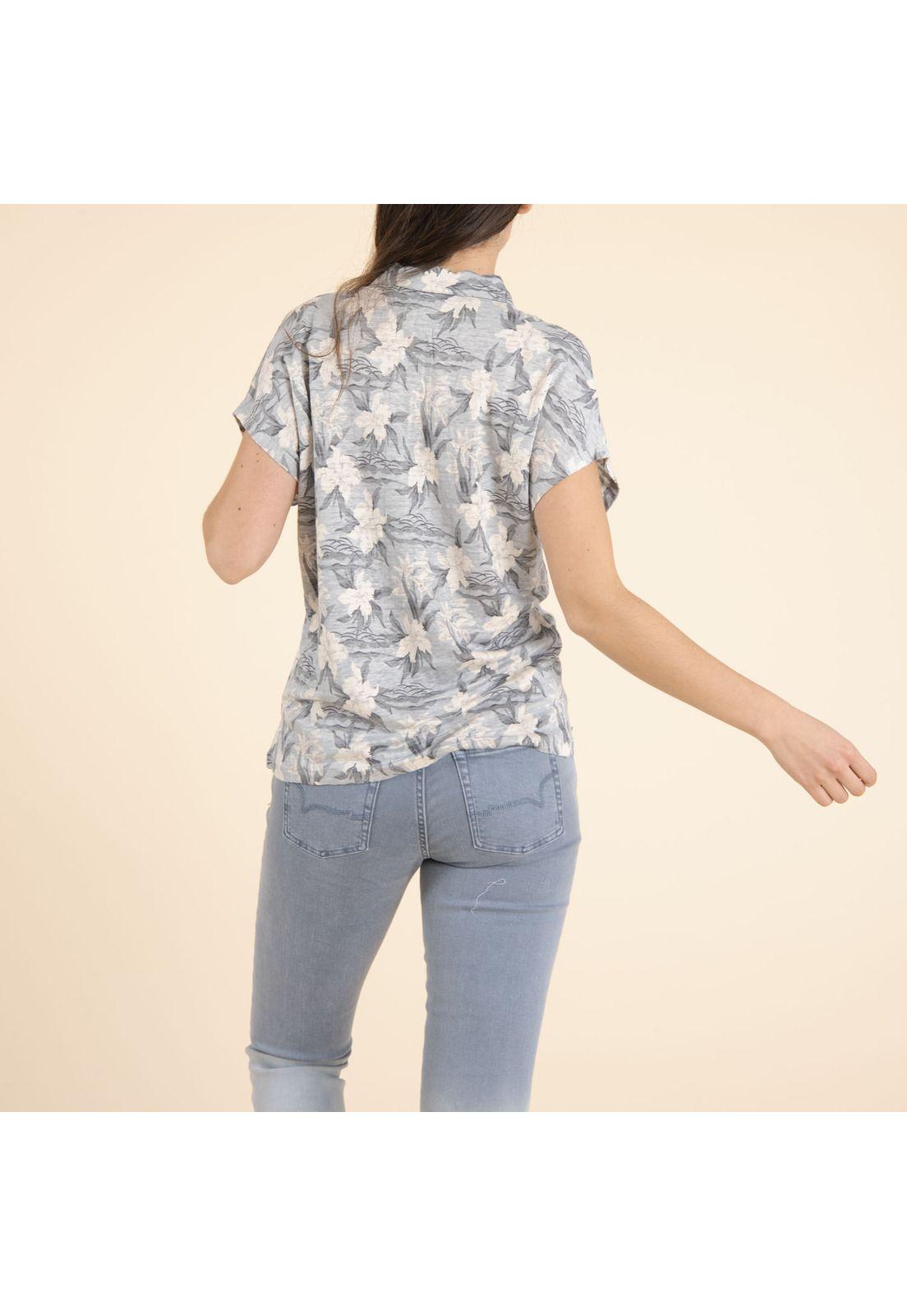 Polera Lino Orgánico Mujer Alma Gris-3