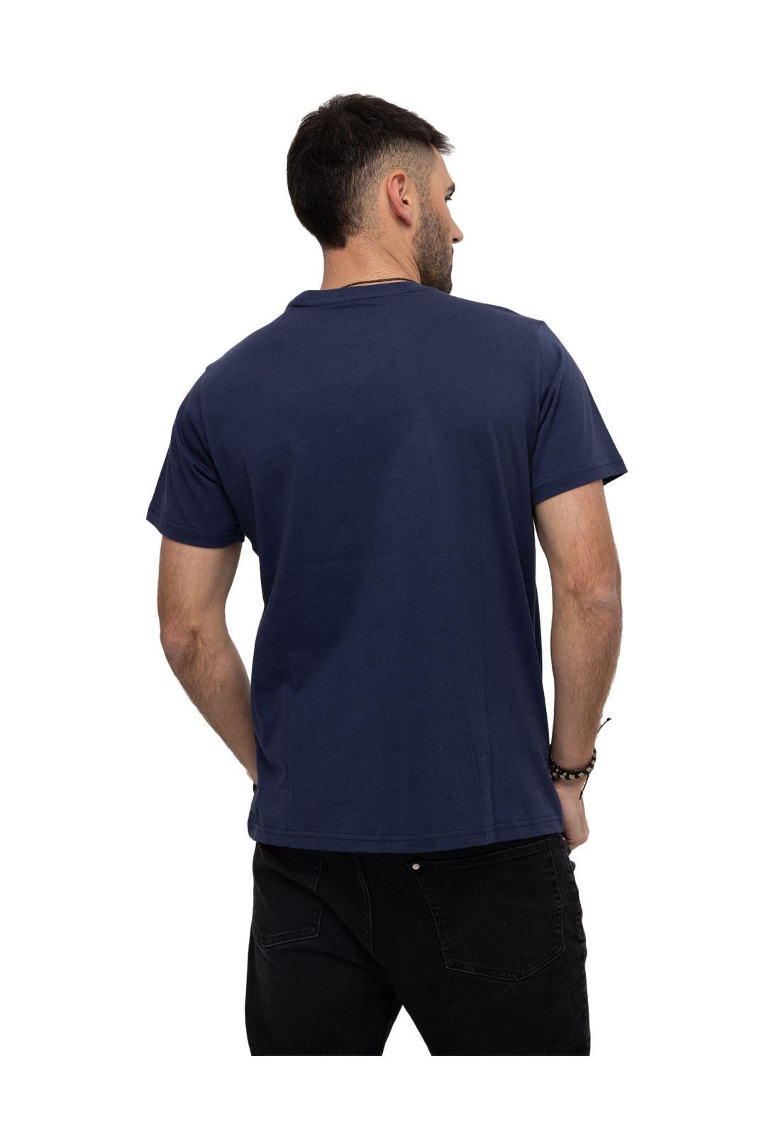 Polera M/C The Road Ahead Graph Azul Hombre-4