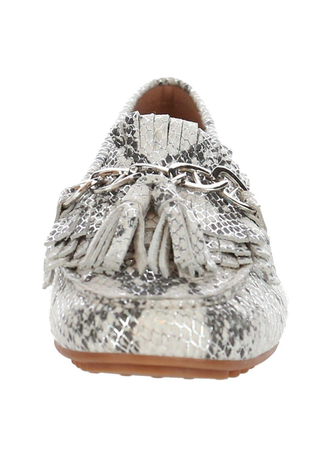 Zapato Cuero Bada Plateado-2