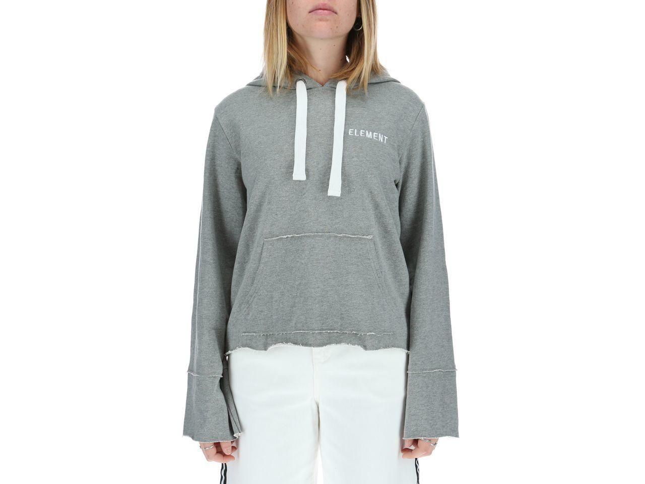 Poleron Mujer Flare Out Gris-0