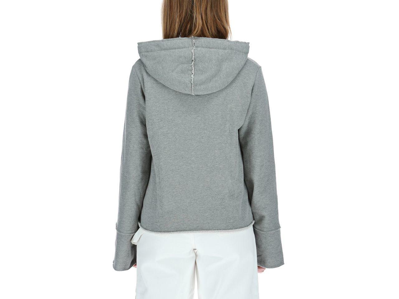 Poleron Mujer Flare Out Gris-2