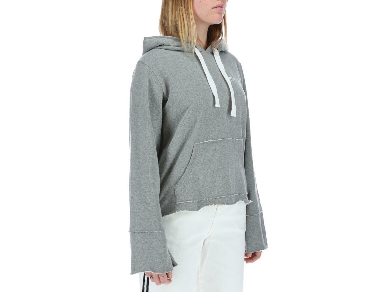 Poleron Mujer Flare Out Gris-3