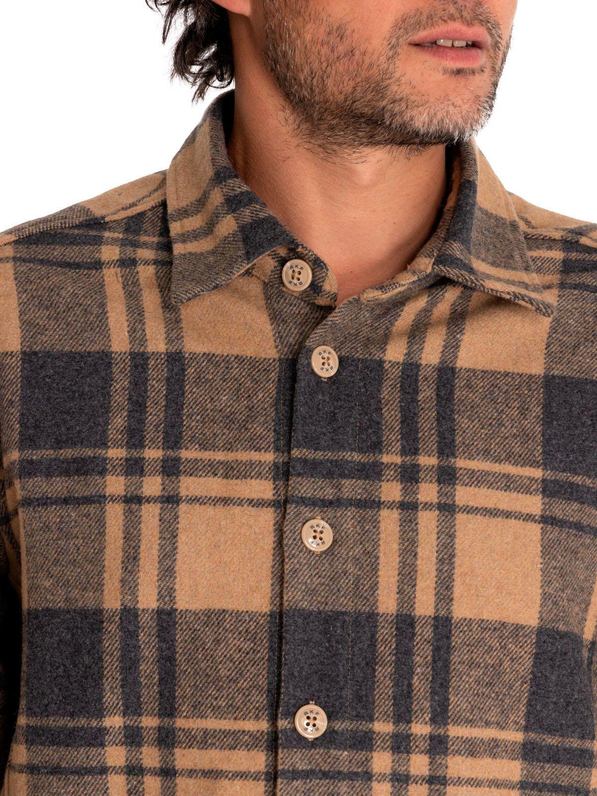 Overshirt Lana Hombre Lumberer Café-7