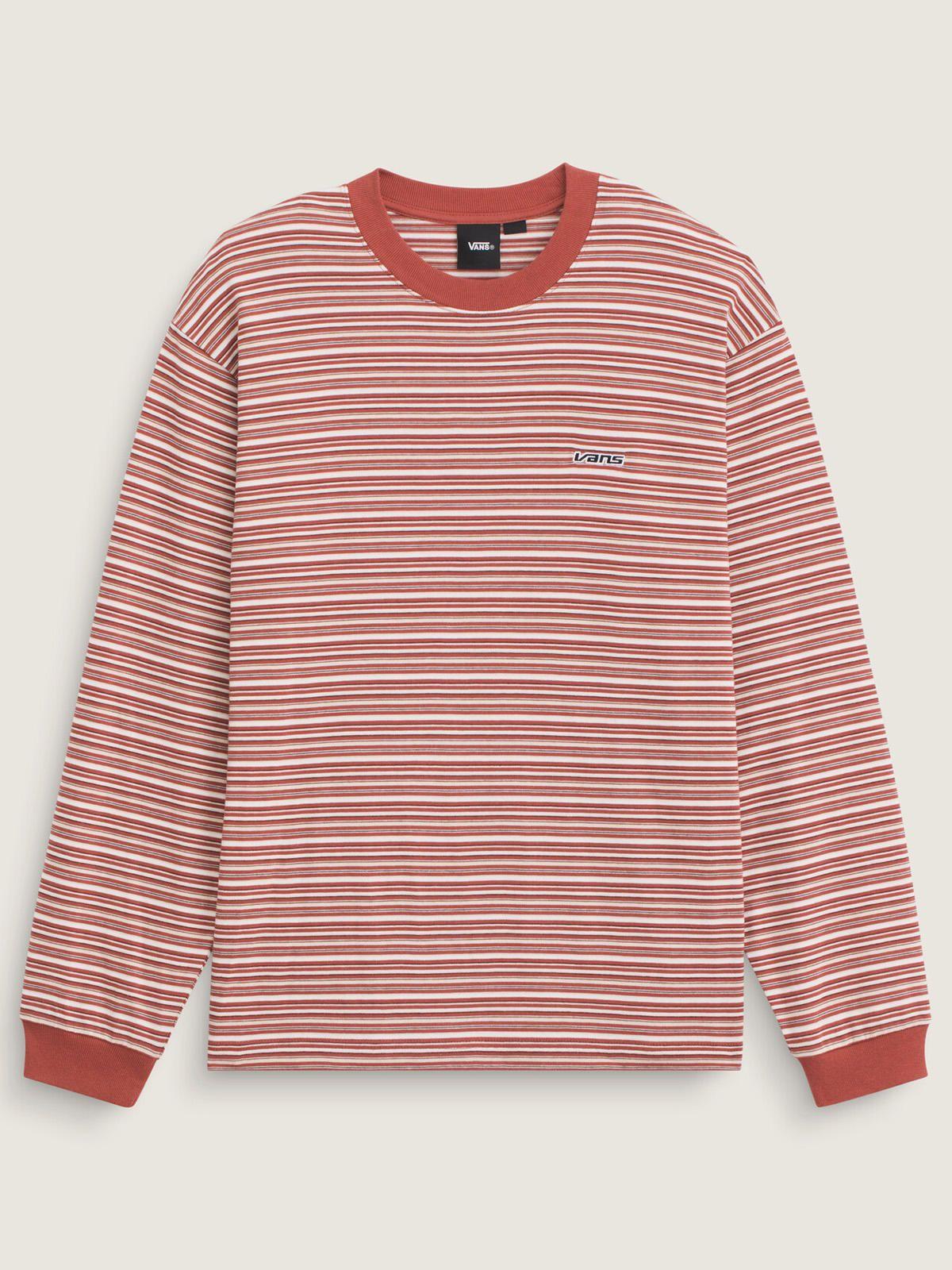 Sweater Hombre Wesley Stripe Ls Kni Naranjo-4