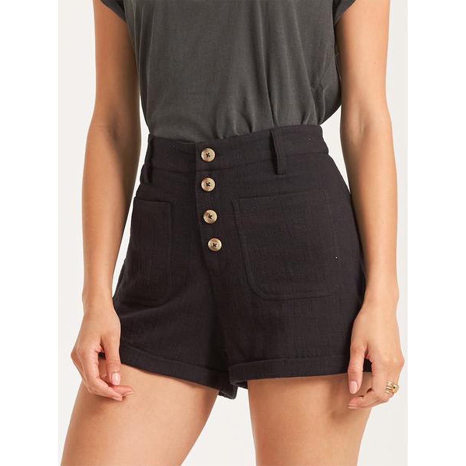 Short  Leave Rad Negro Mujer-1