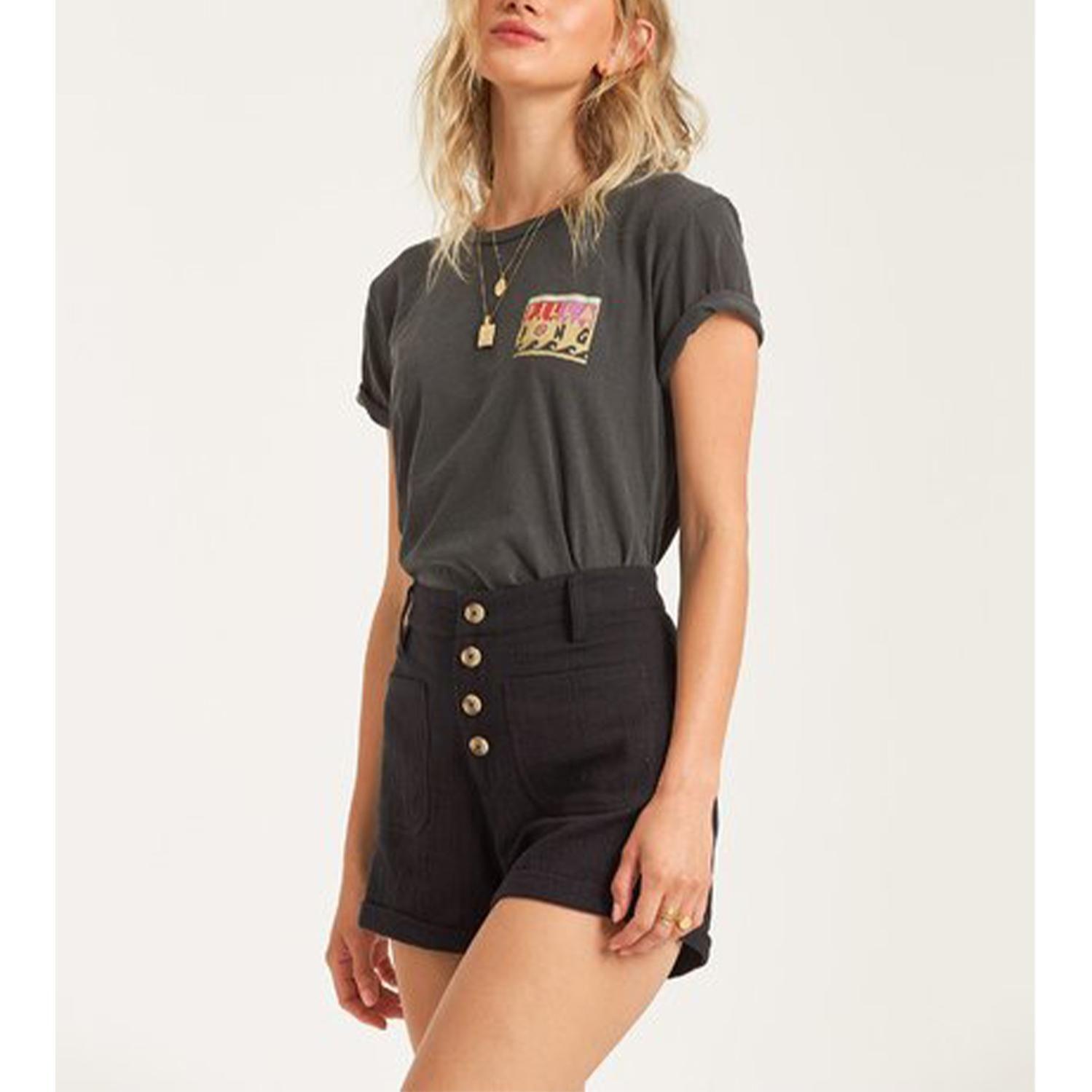 Short  Leave Rad Negro Mujer-3