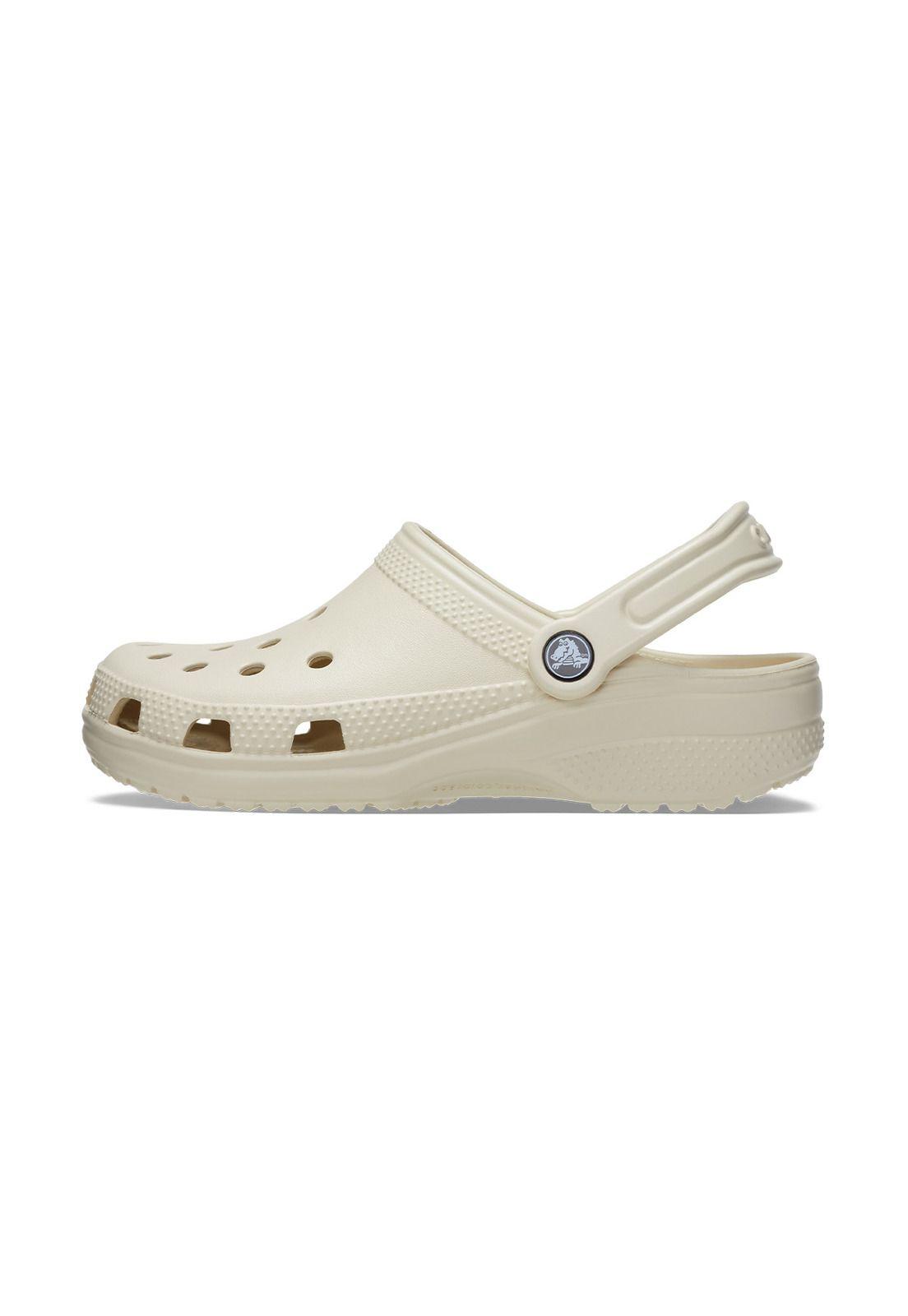 Zueco Crocs Mujer Classic Clog Beige-1