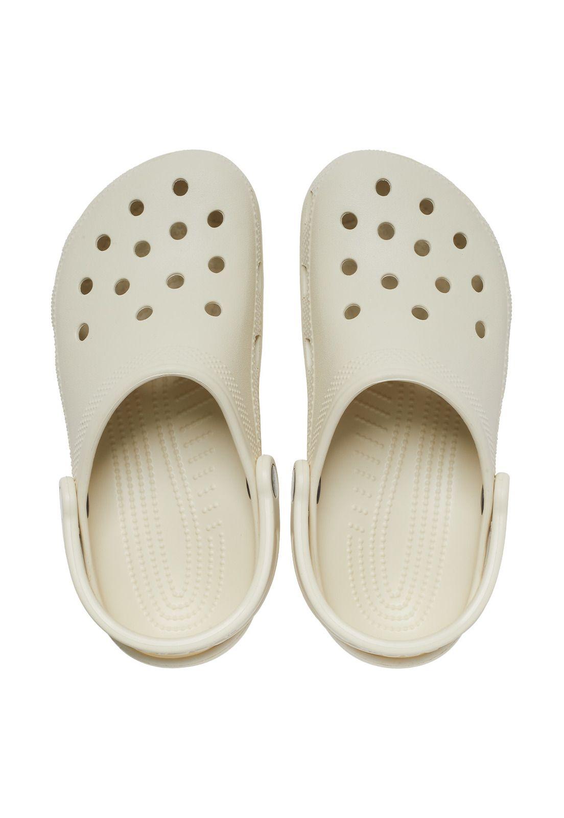 Zueco Crocs Mujer Classic Clog Beige-4