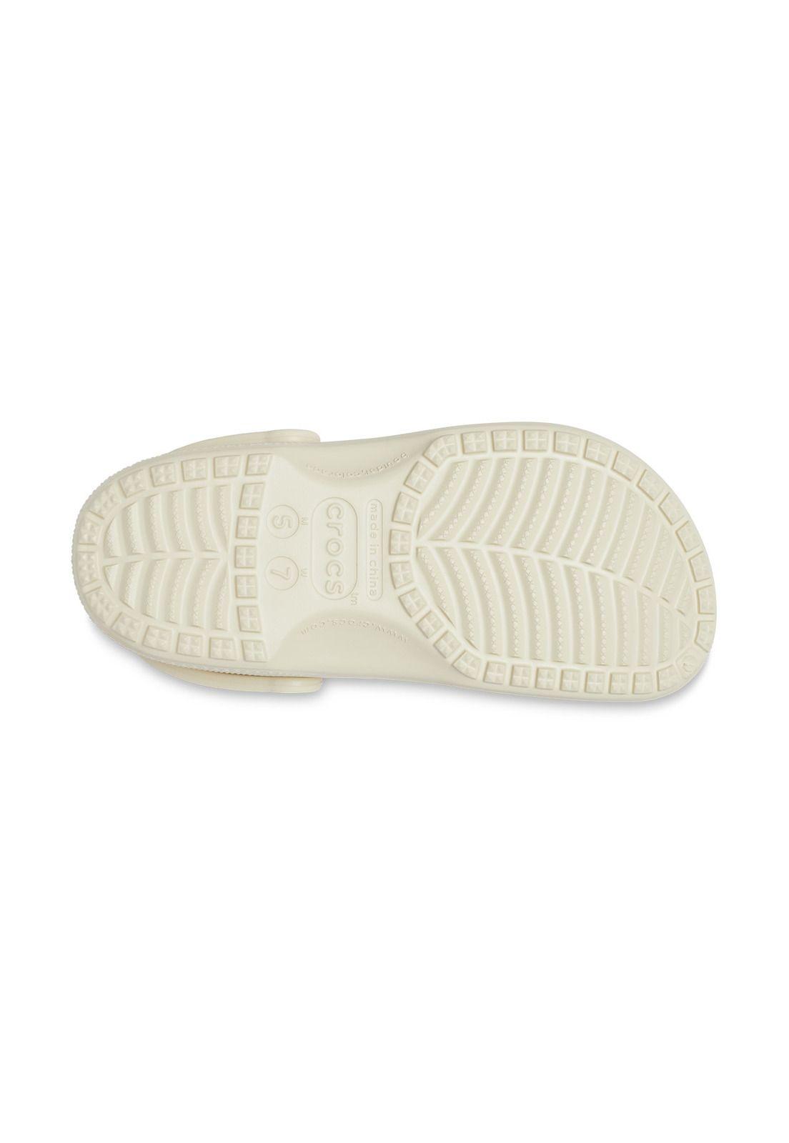 Zueco Crocs Mujer Classic Clog Beige-5