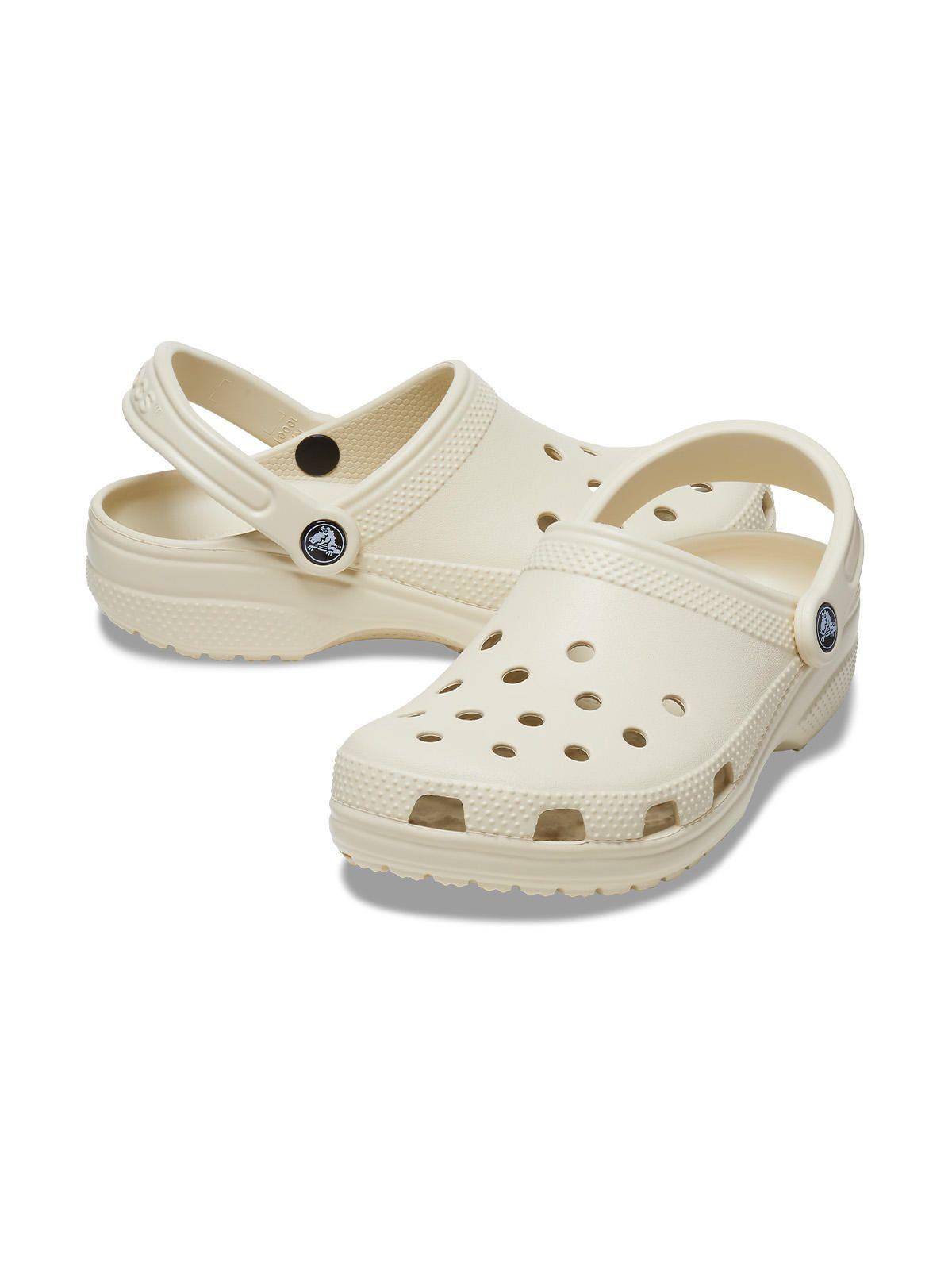 Zueco Crocs Mujer Classic Clog Beige-3