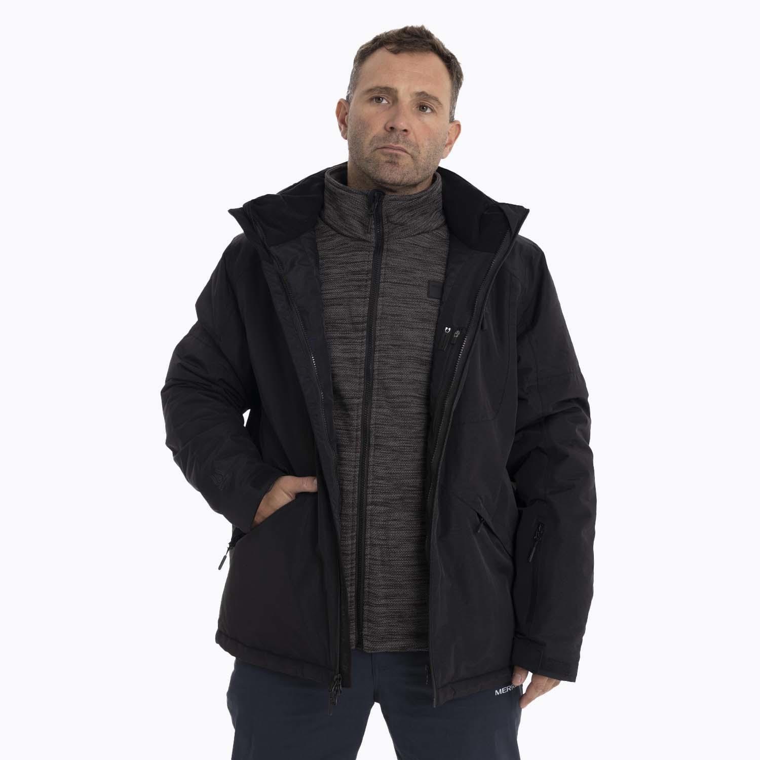 Parka Hombre Misisipi 3 In 1 Negro Merrell-0
