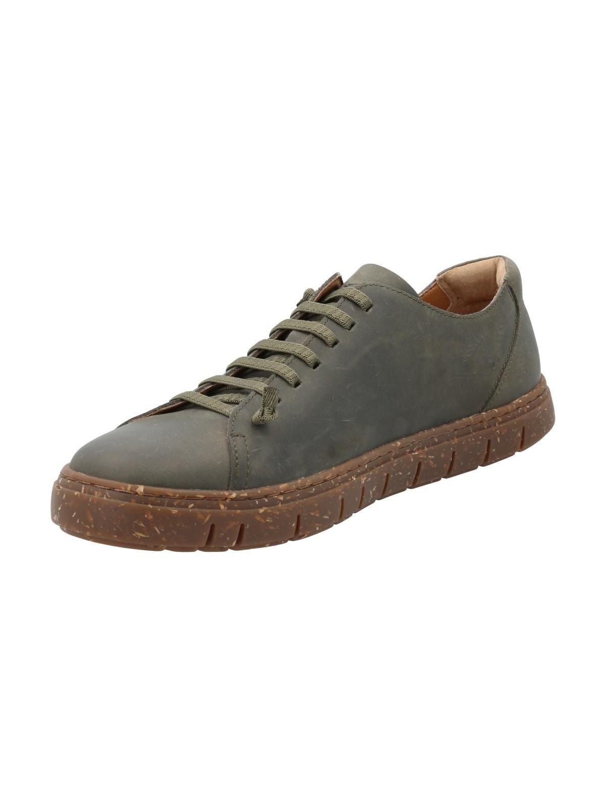 Zapatilla Cuero Hombre Posselt Verde-4