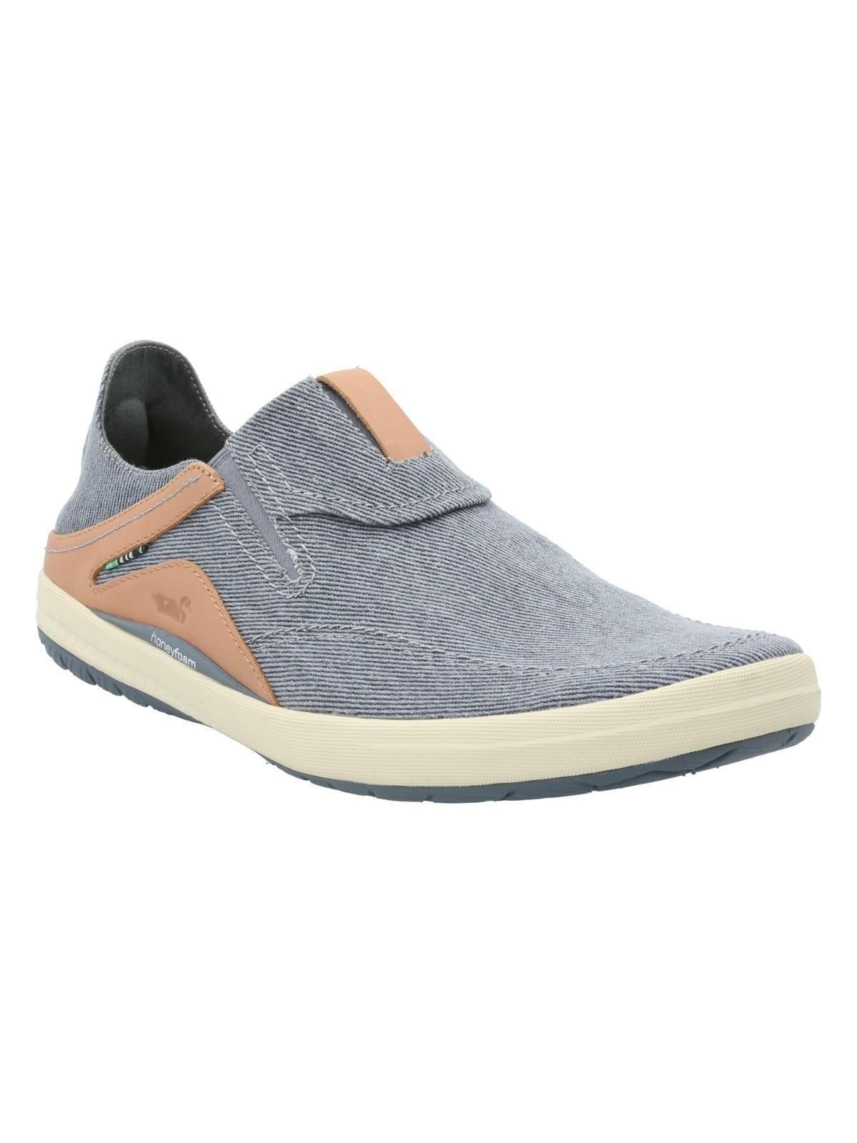 Zapatilla Algodón Orgánico Hombre Noosa Azul-1