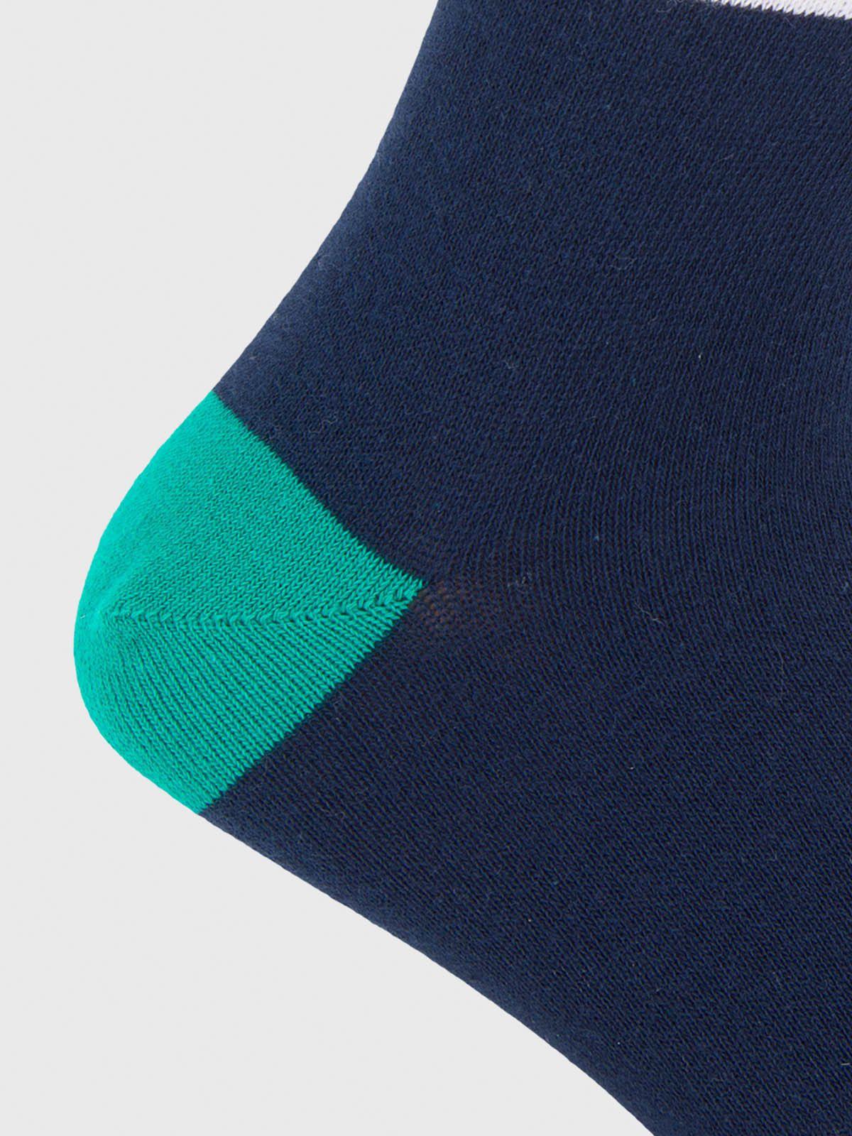 Calcetin Algodón Hombre C 1958 Azul-2