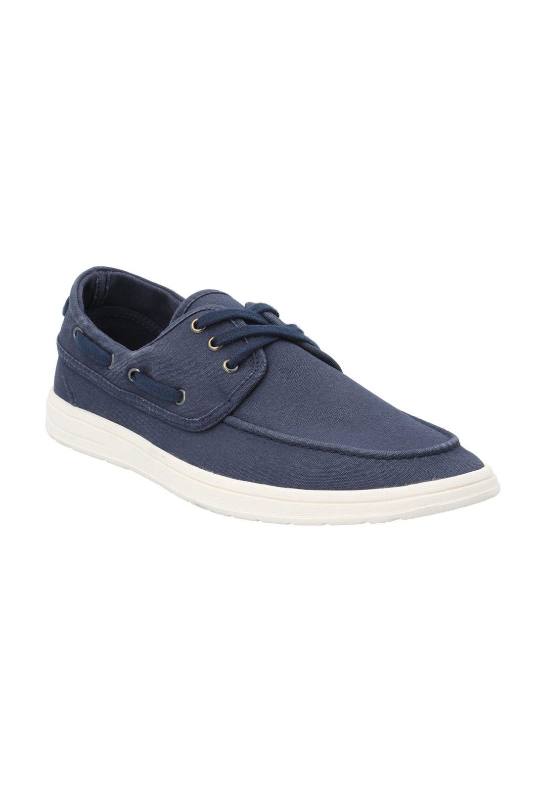 Zapatilla Algodón Hombre Norris Azul-1