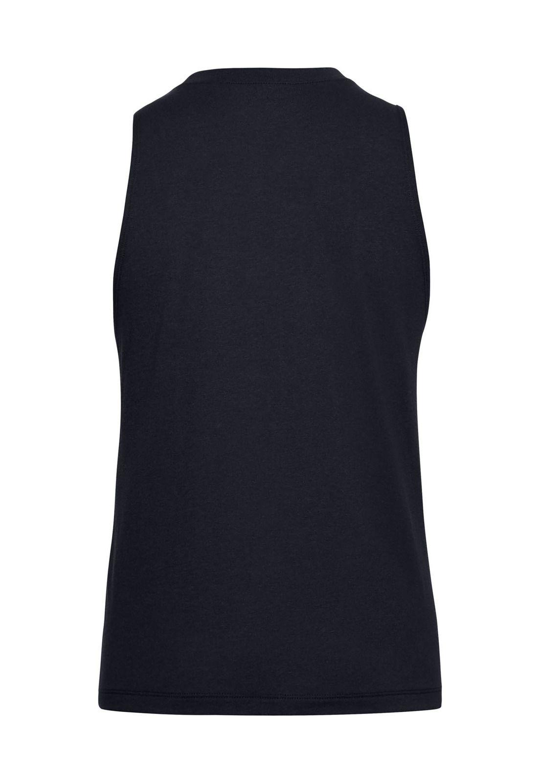 Polera sin mangas Rival para mujer Negro-1
