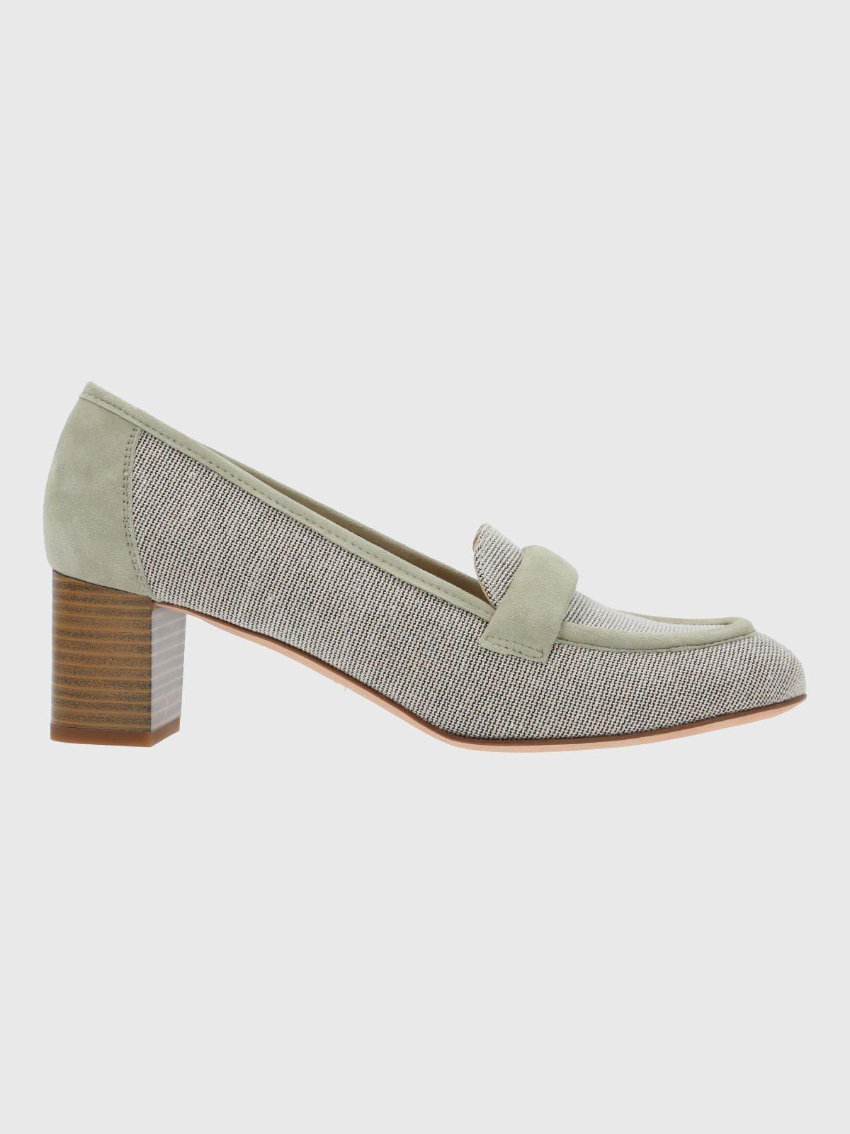 Zapato Brunate Mujer Cuero Lazzaro Gris-1