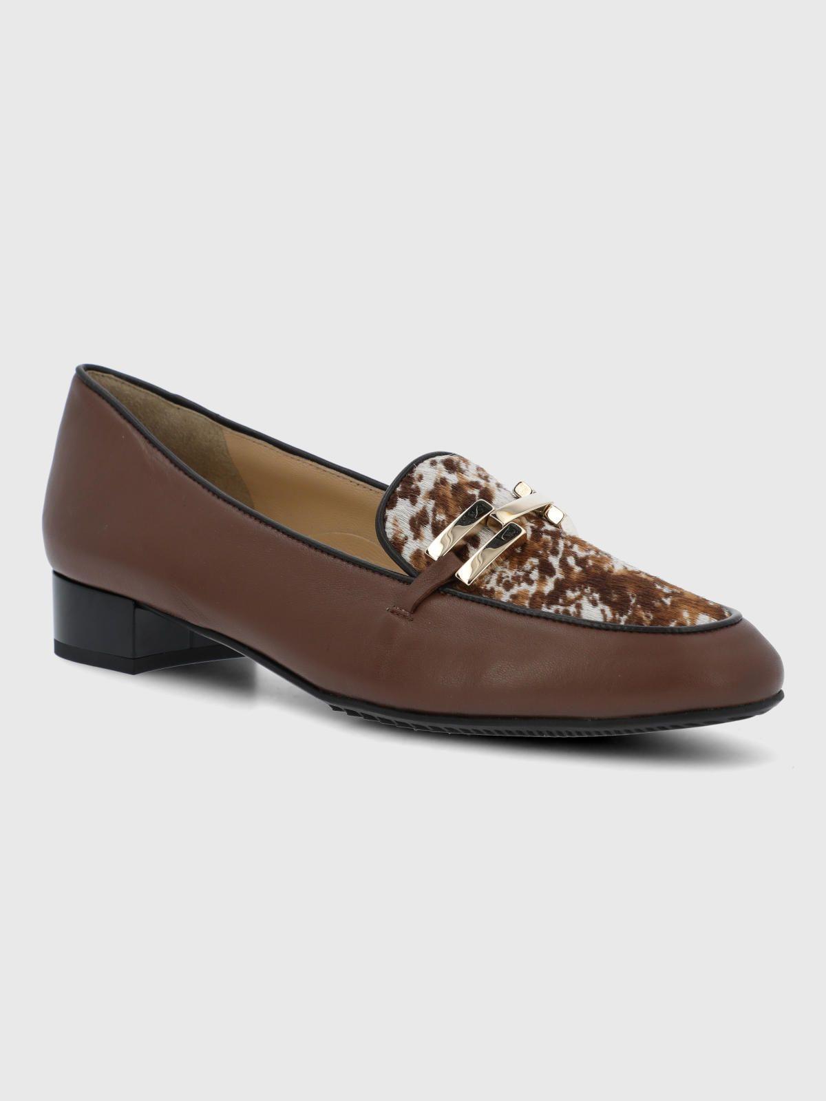 Mocasin Brunate Cuero Mujer Bosca Café-0