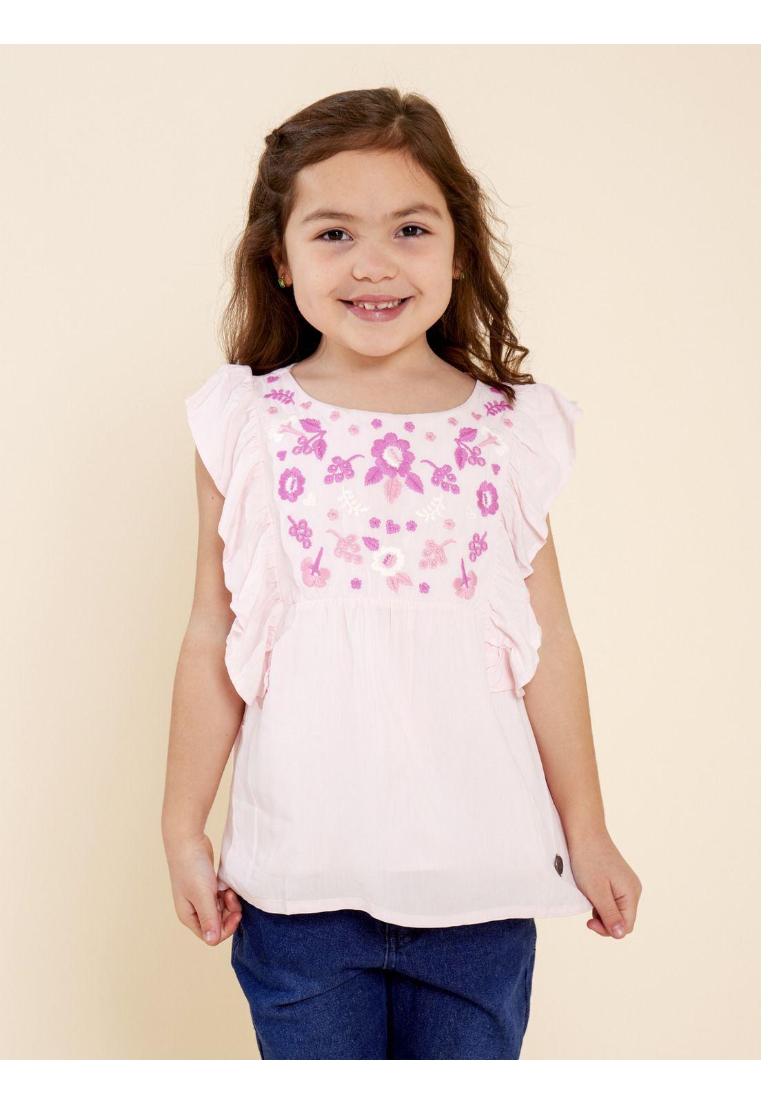 Blusa Niña Lulu Rosado-3