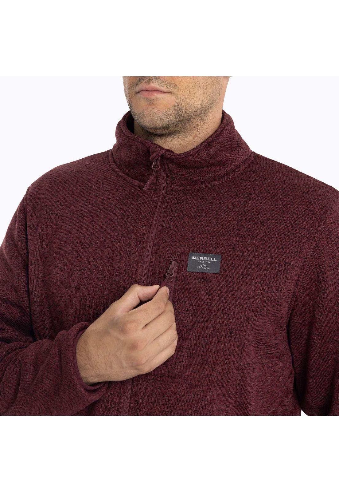 Polar Hombre Snake Knitted Fleece Burdeo Merrell-5