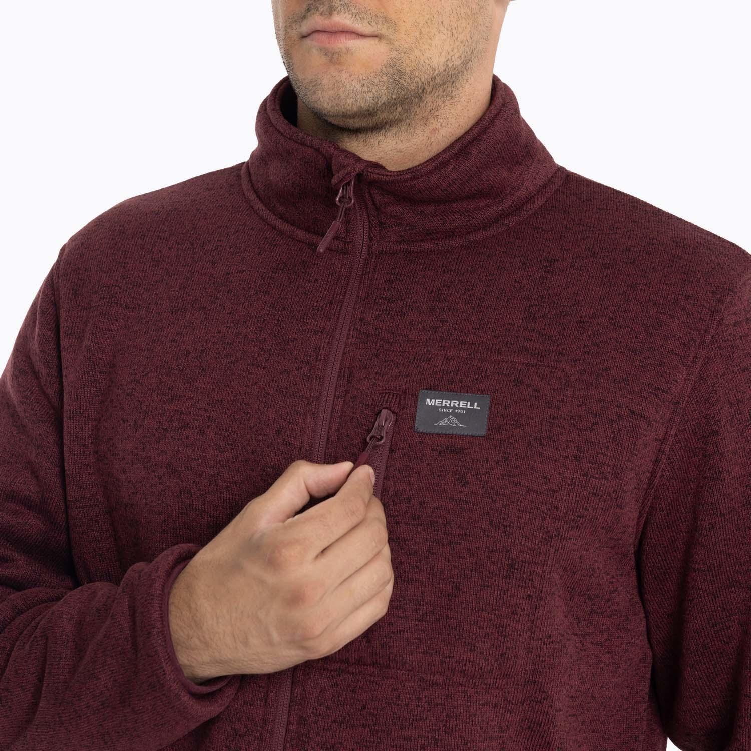 Polar Hombre Snake Knitted Fleece Burdeo Merrell-5