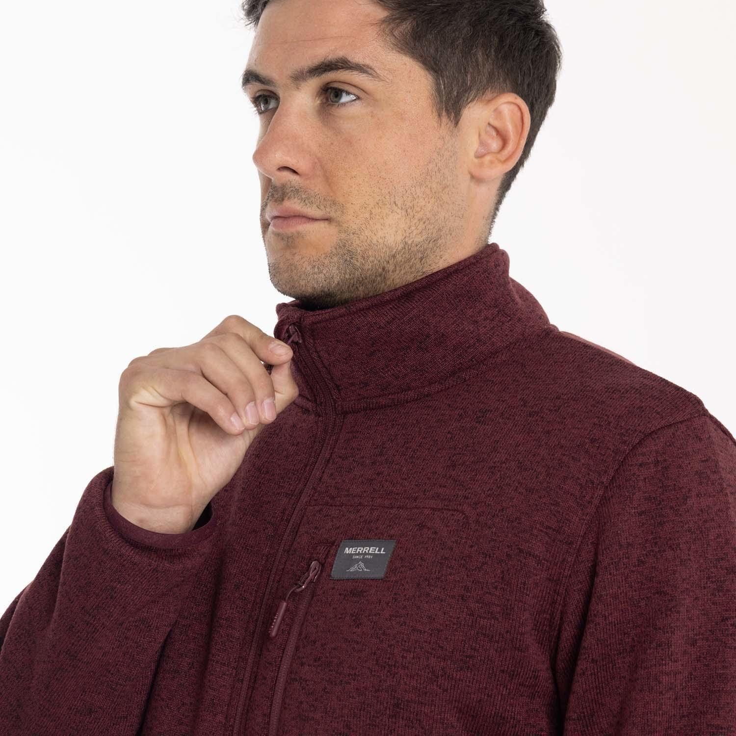 Polar Hombre Snake Knitted Fleece Burdeo Merrell-6