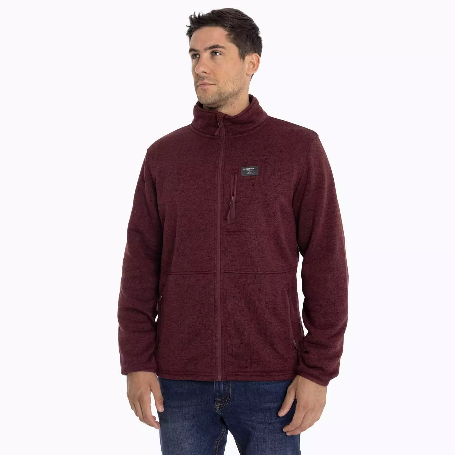 Polar Hombre Snake Knitted Fleece Burdeo Merrell-0
