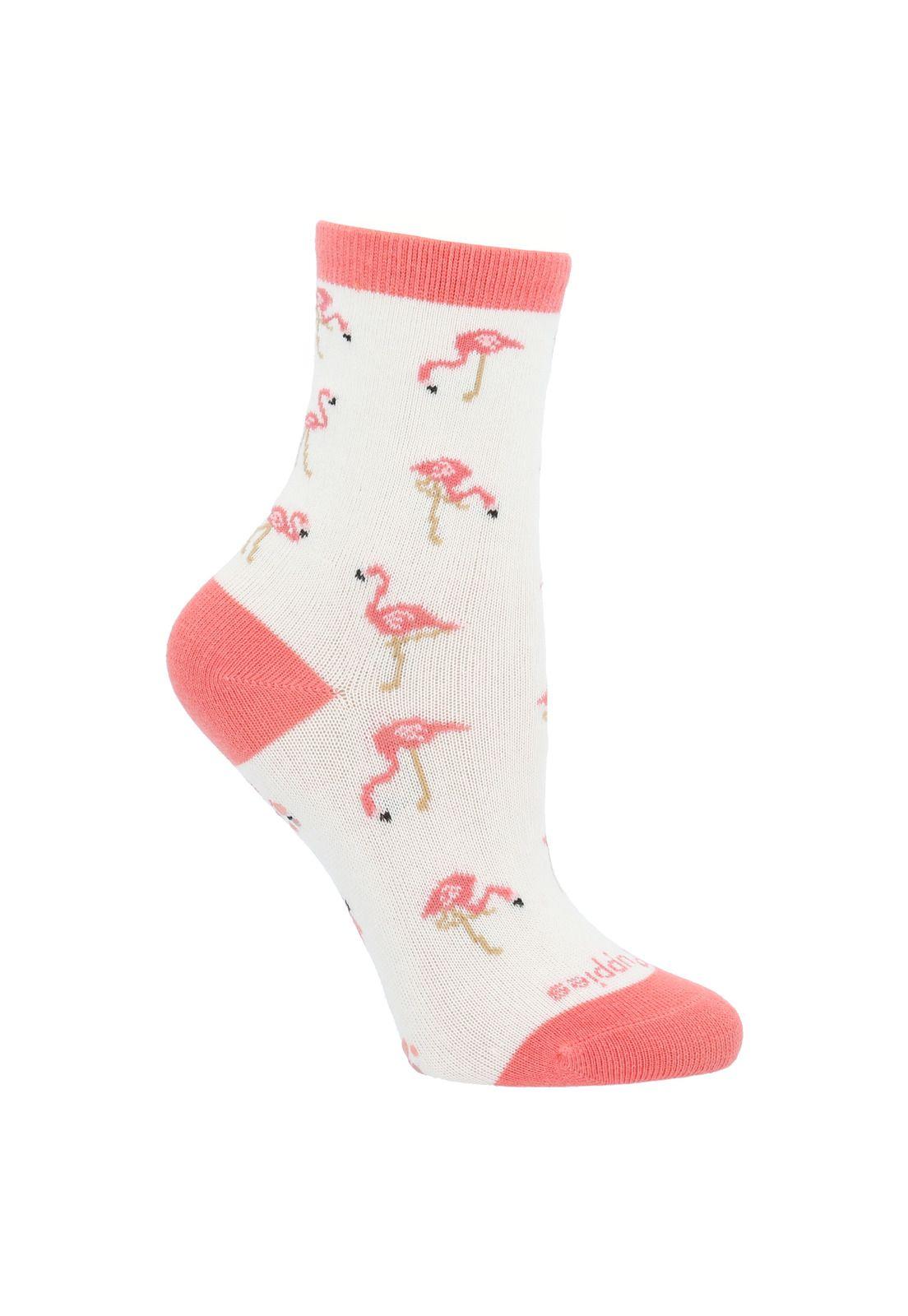 Calcetín Algodón Niña Flami Crema-0