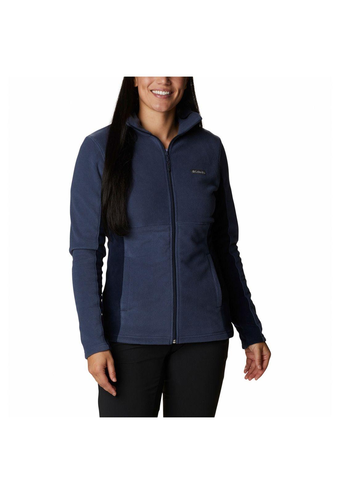 Polerón Mujer Basin Trail Full Zip Azul-0