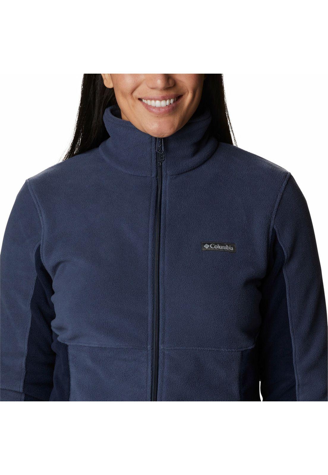 Polerón Mujer Basin Trail Full Zip Azul-4