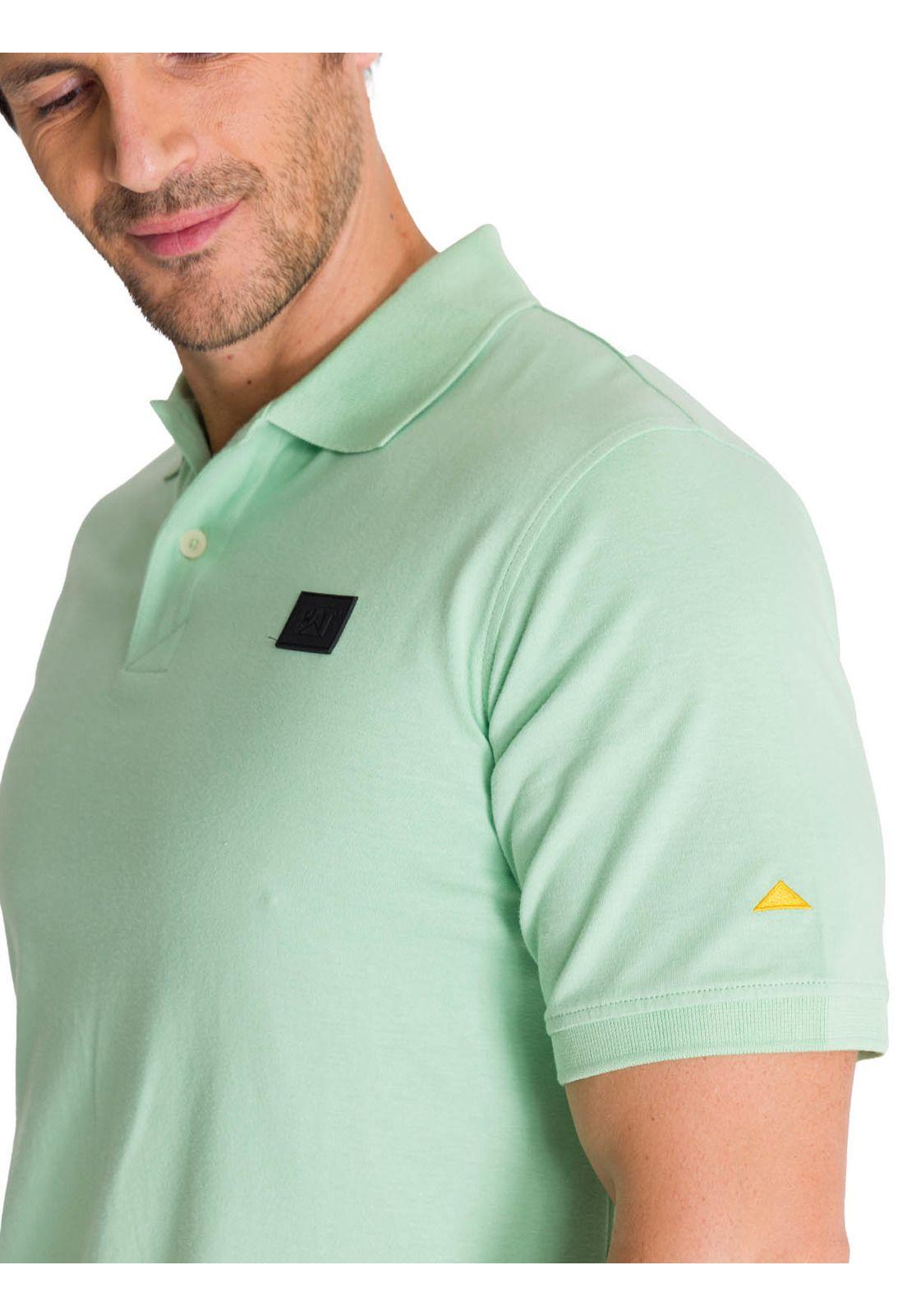 Polera Polo Manga Corta Hombre Logo Verde-4