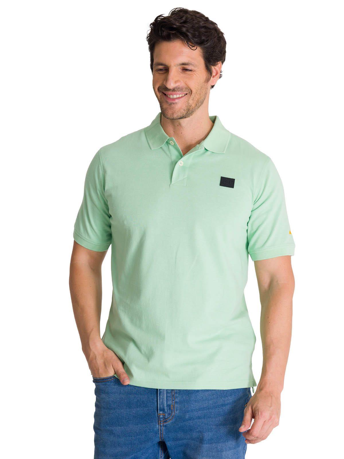 Polera Polo Manga Corta Hombre Logo Verde-1