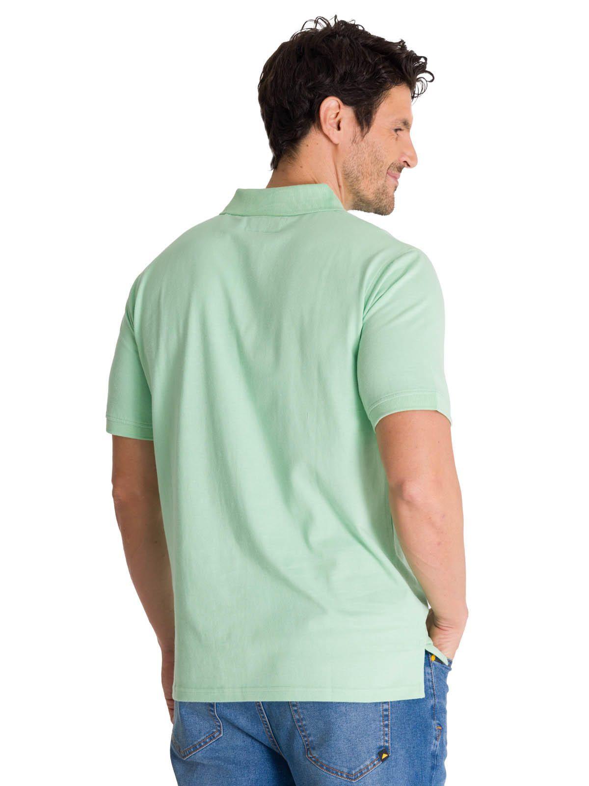 Polera Polo Manga Corta Hombre Logo Verde-3