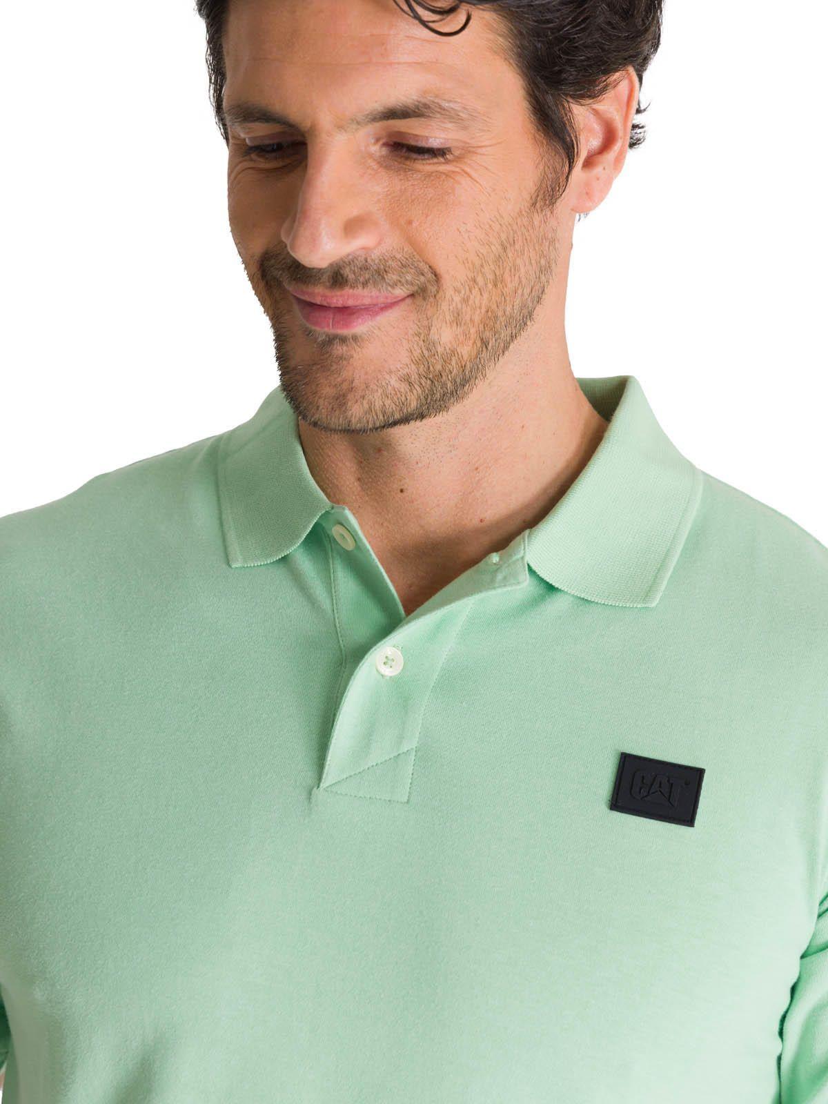 Polera Polo Manga Corta Hombre Logo Verde-5