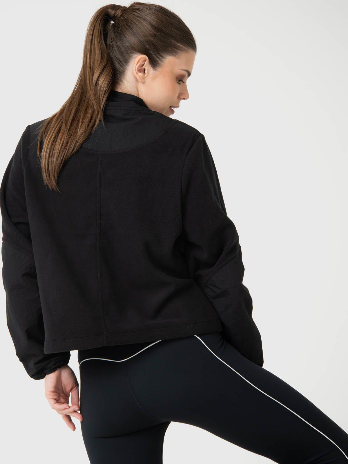 Polerón Mujer Mid Zip Negro-3