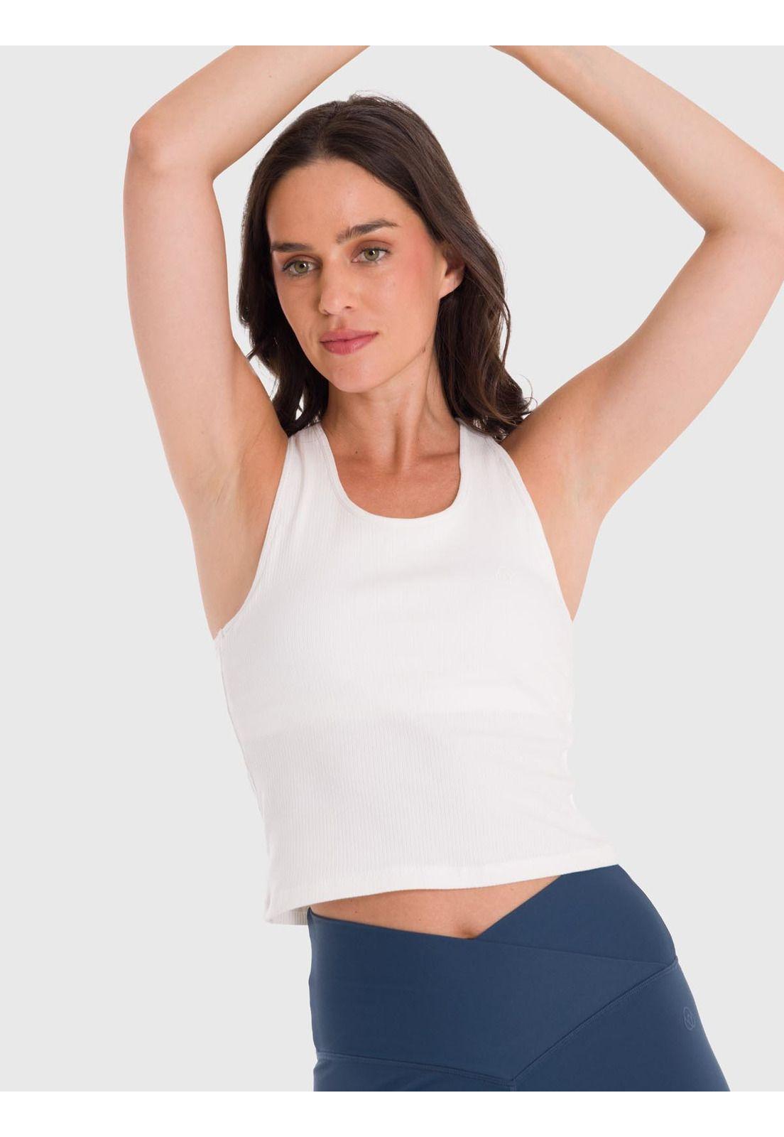 Polera Mujer Crop T-Shirt Blanca-0