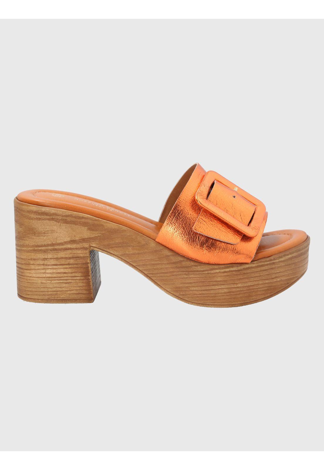 Sandalia Naranja Mujer Donnias -1