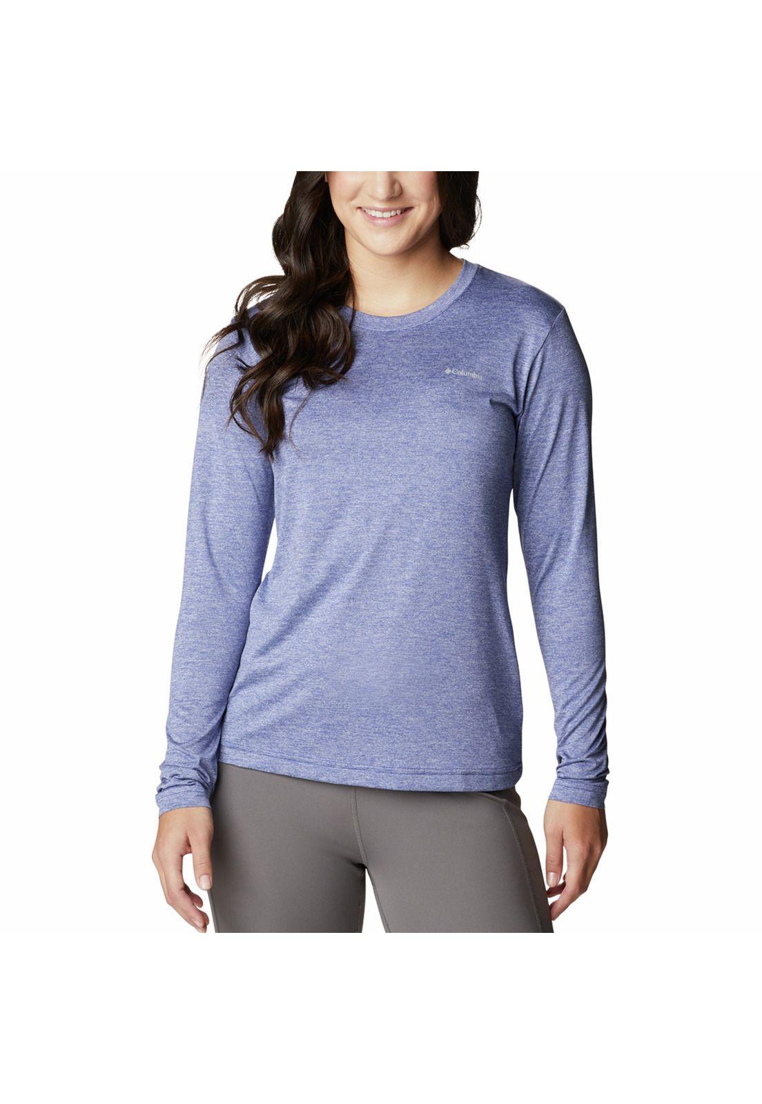 Polera M/L Mujer Hike Ls Shirt Azul-0