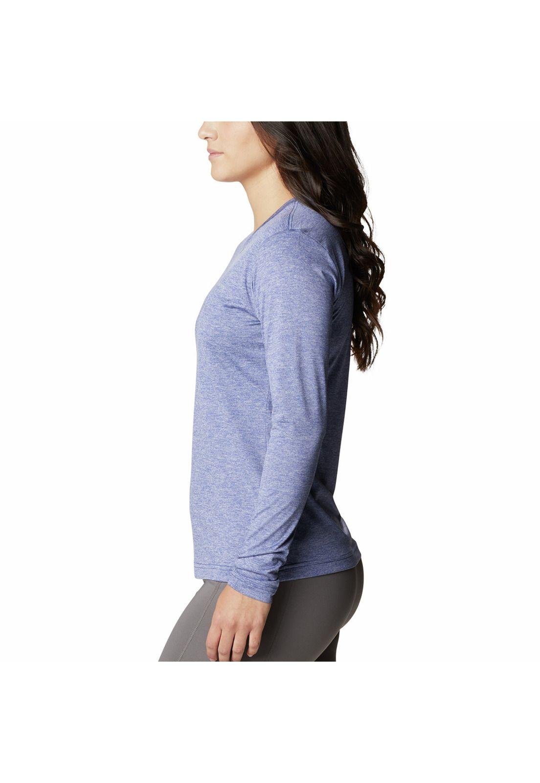 Polera M/L Mujer Hike Ls Shirt Azul-1