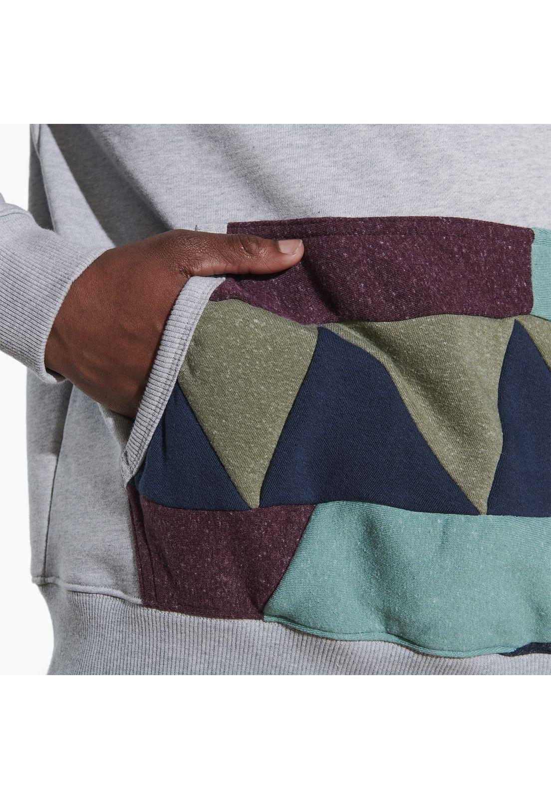 Polerón Hombre Scrap Pullover Gris-1