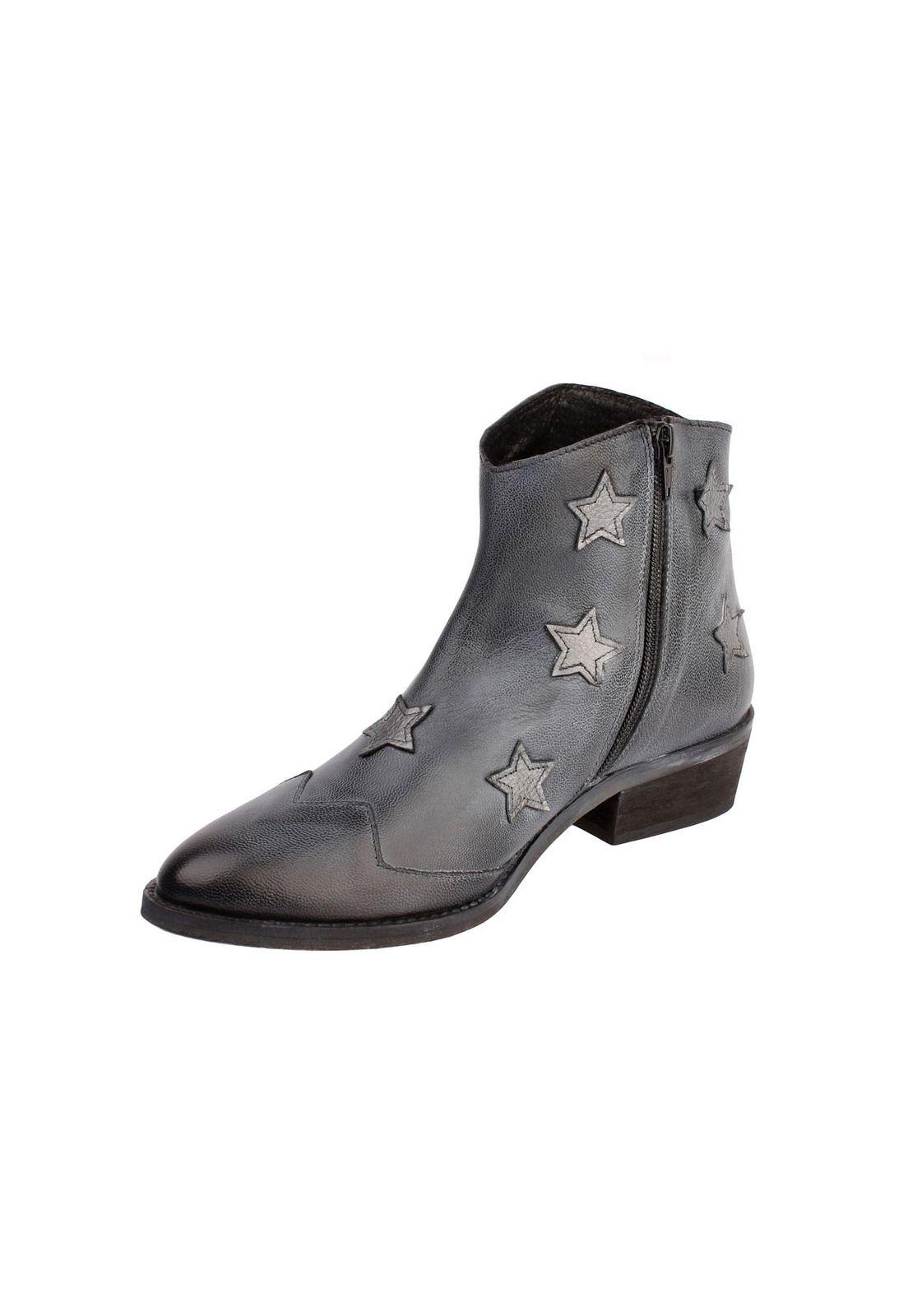 Botin Cuero Star Azul-1