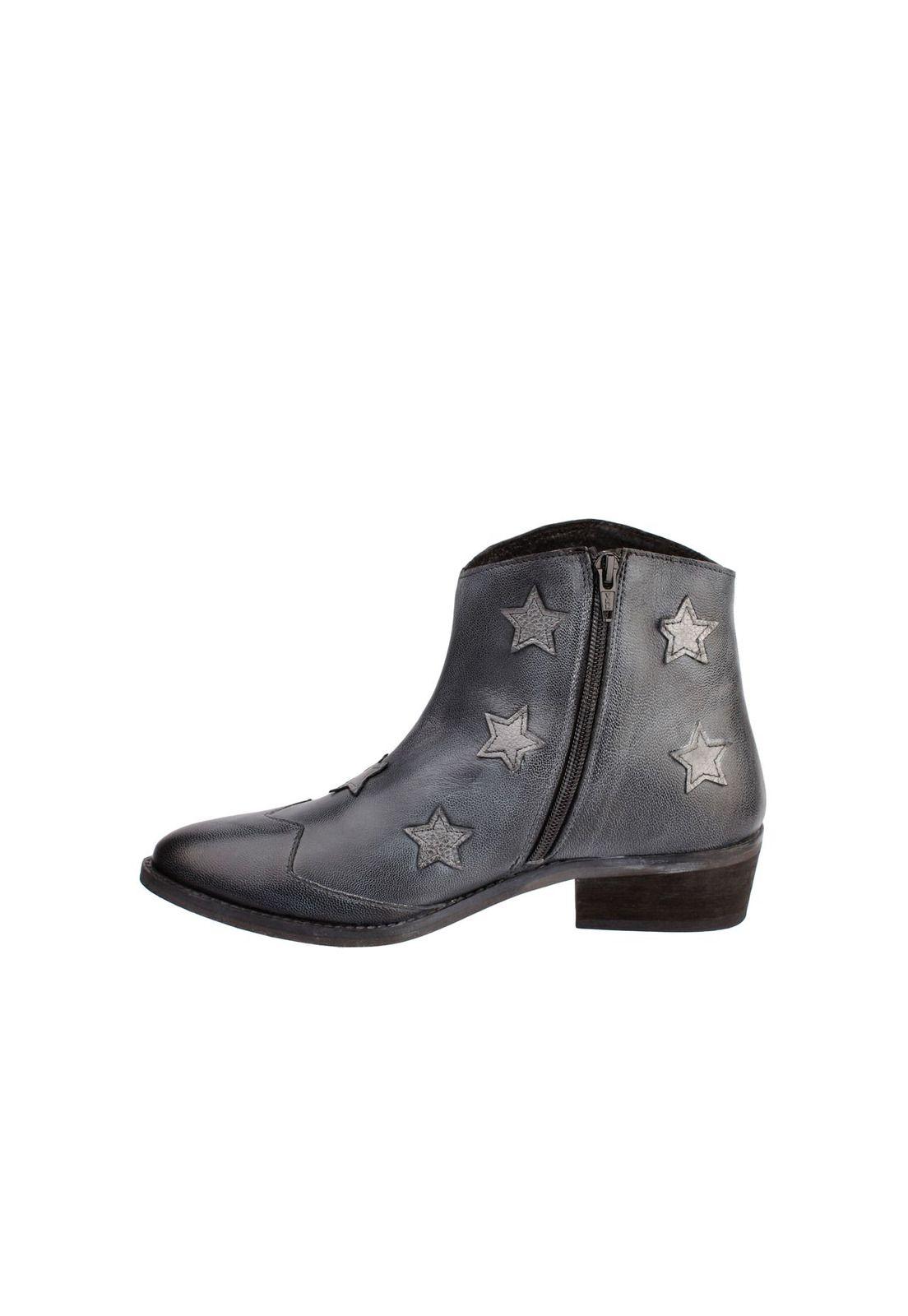 Botin Cuero Star Azul-3