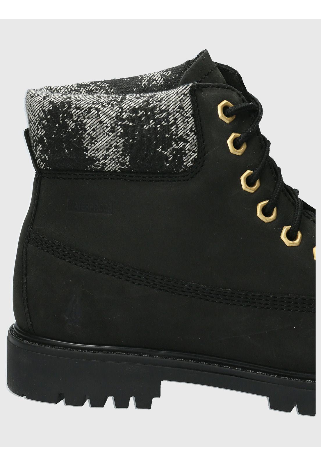 Botin Cuero Mujer Hatton Negro-7