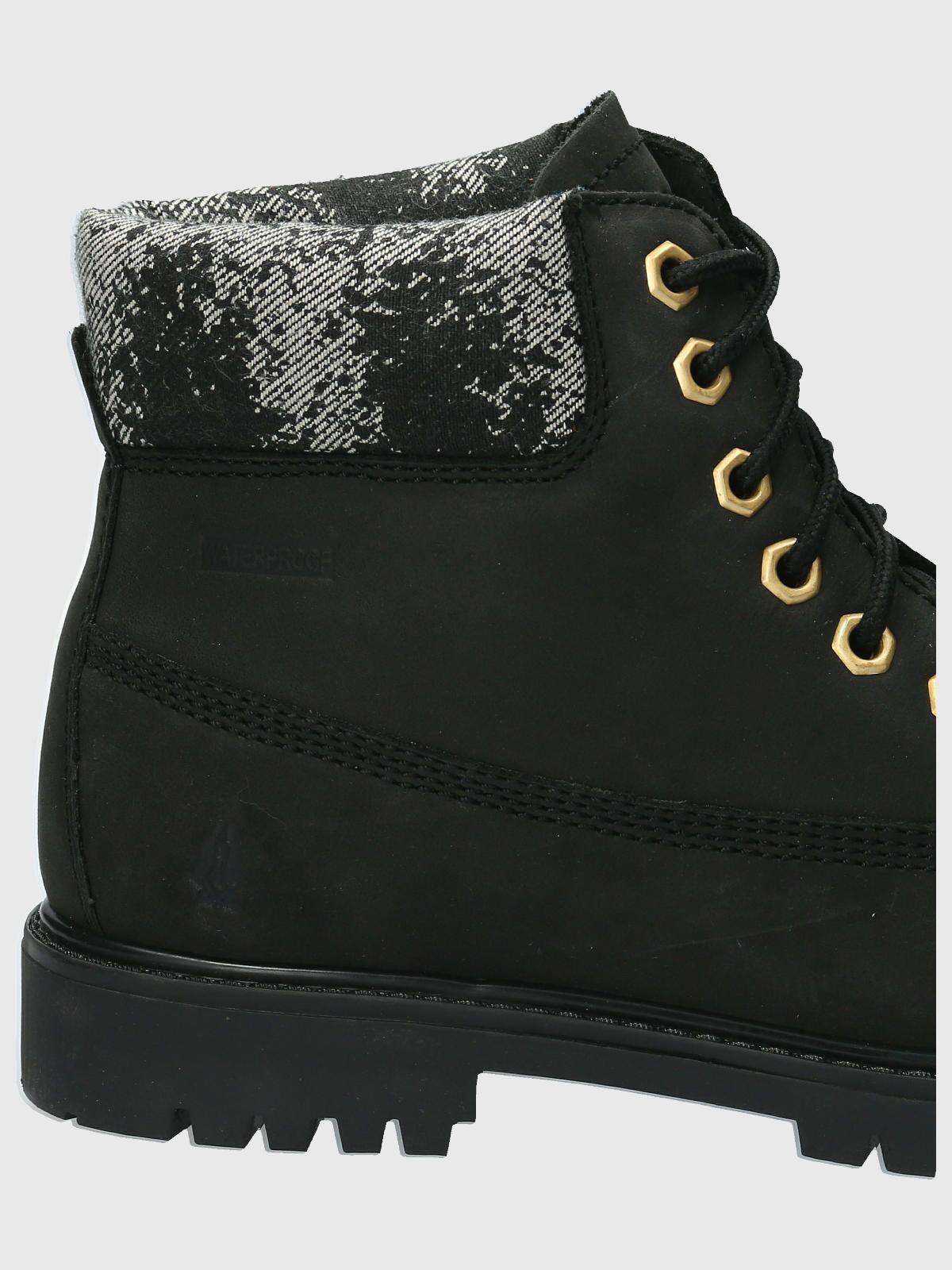 Botin Cuero Mujer Hatton Negro-7