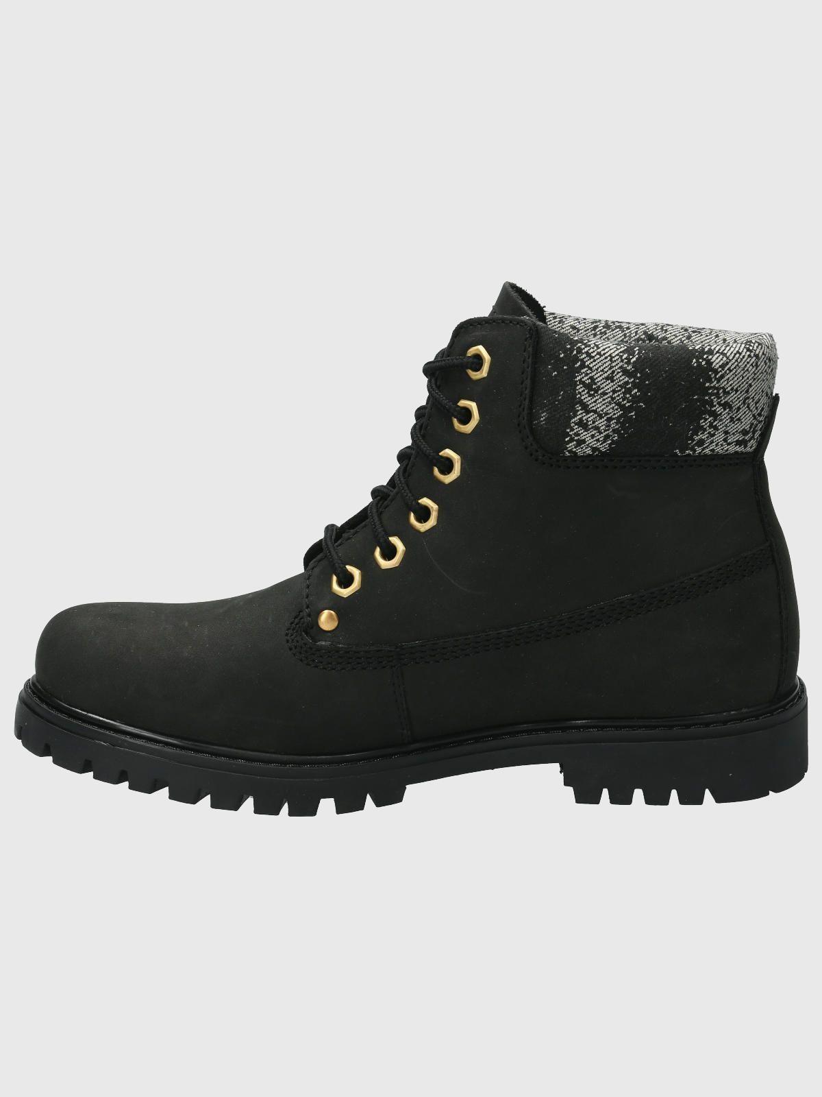 Botin Cuero Mujer Hatton Negro-5
