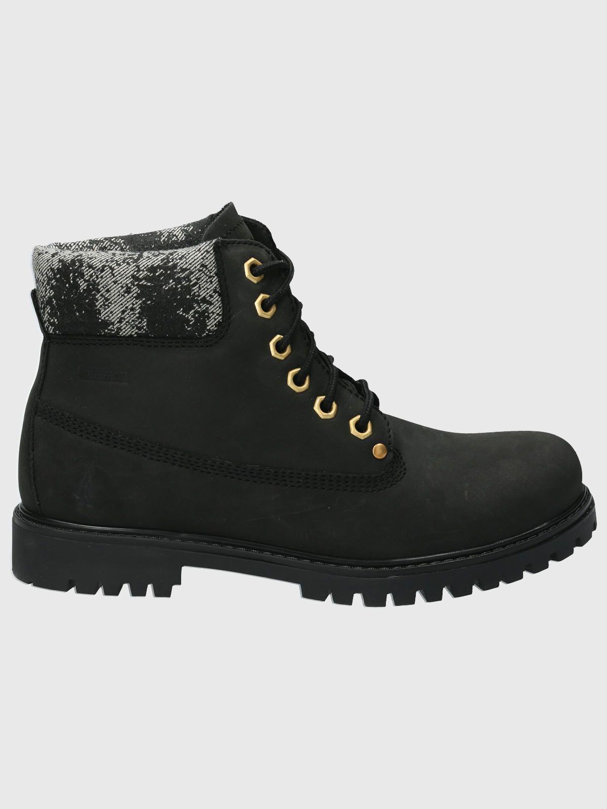 Botin Cuero Mujer Hatton Negro-1