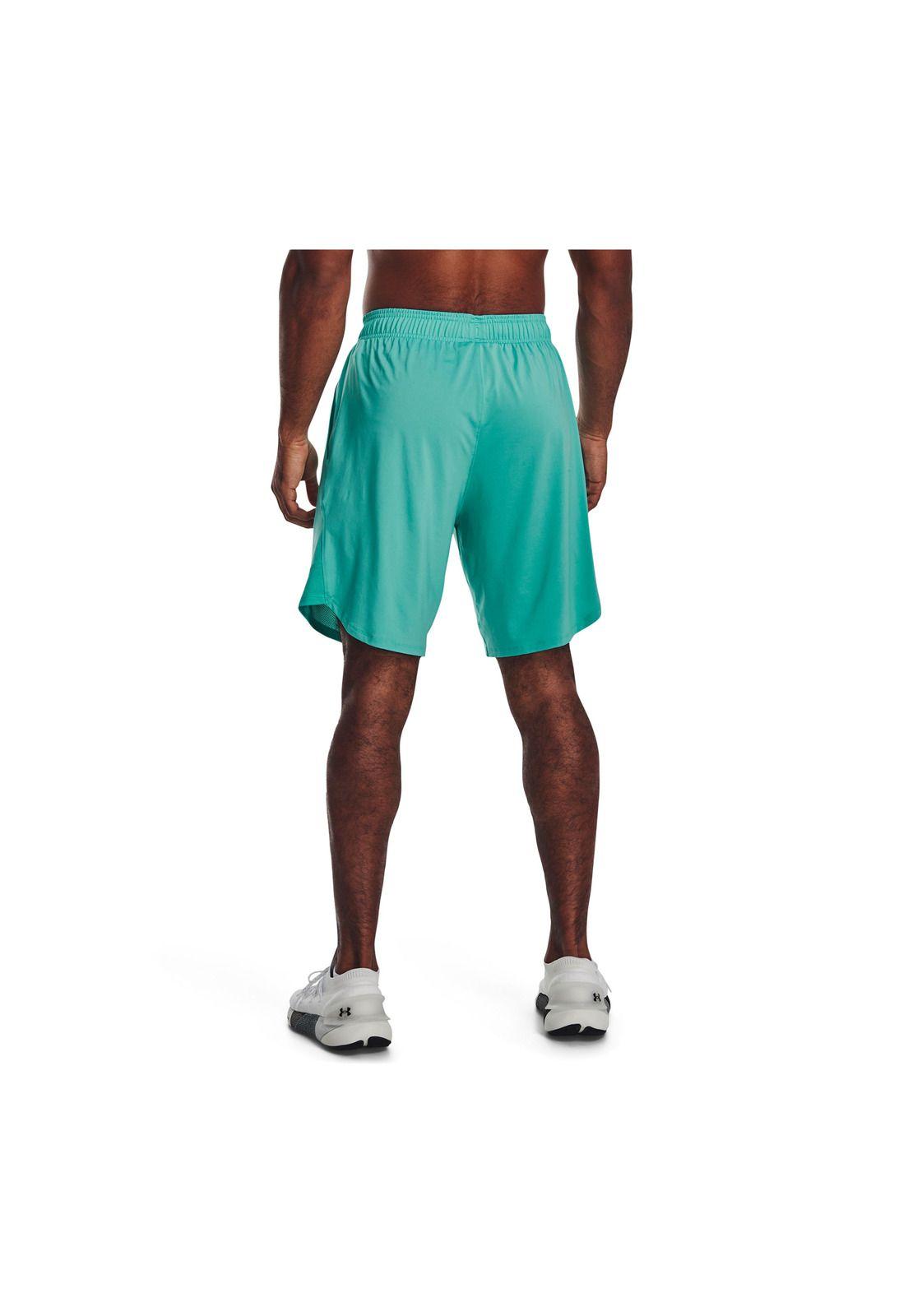 Short Training Stretch Turquesa Hombre-4