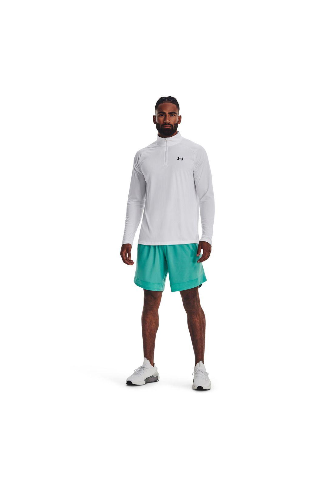 Short Training Stretch Turquesa Hombre-5