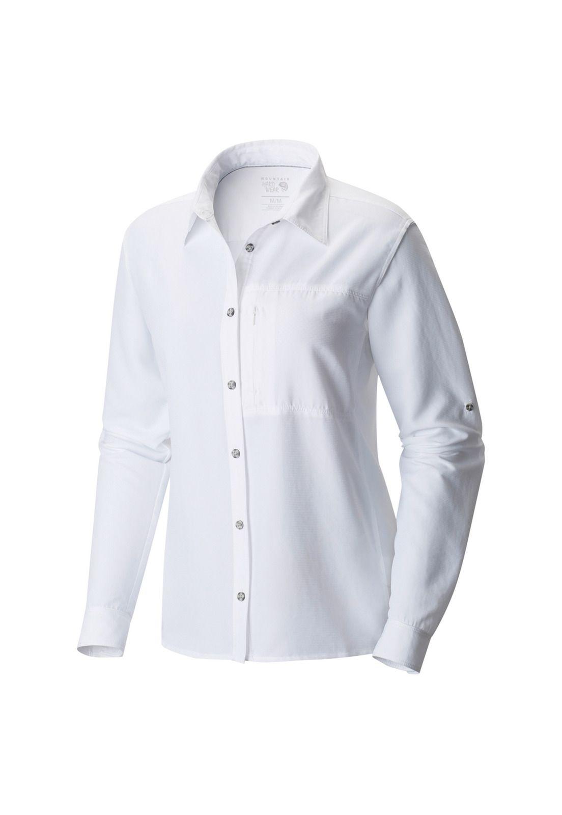 Blusa M/L Mujer Canyon Long Shirt Blanco-0