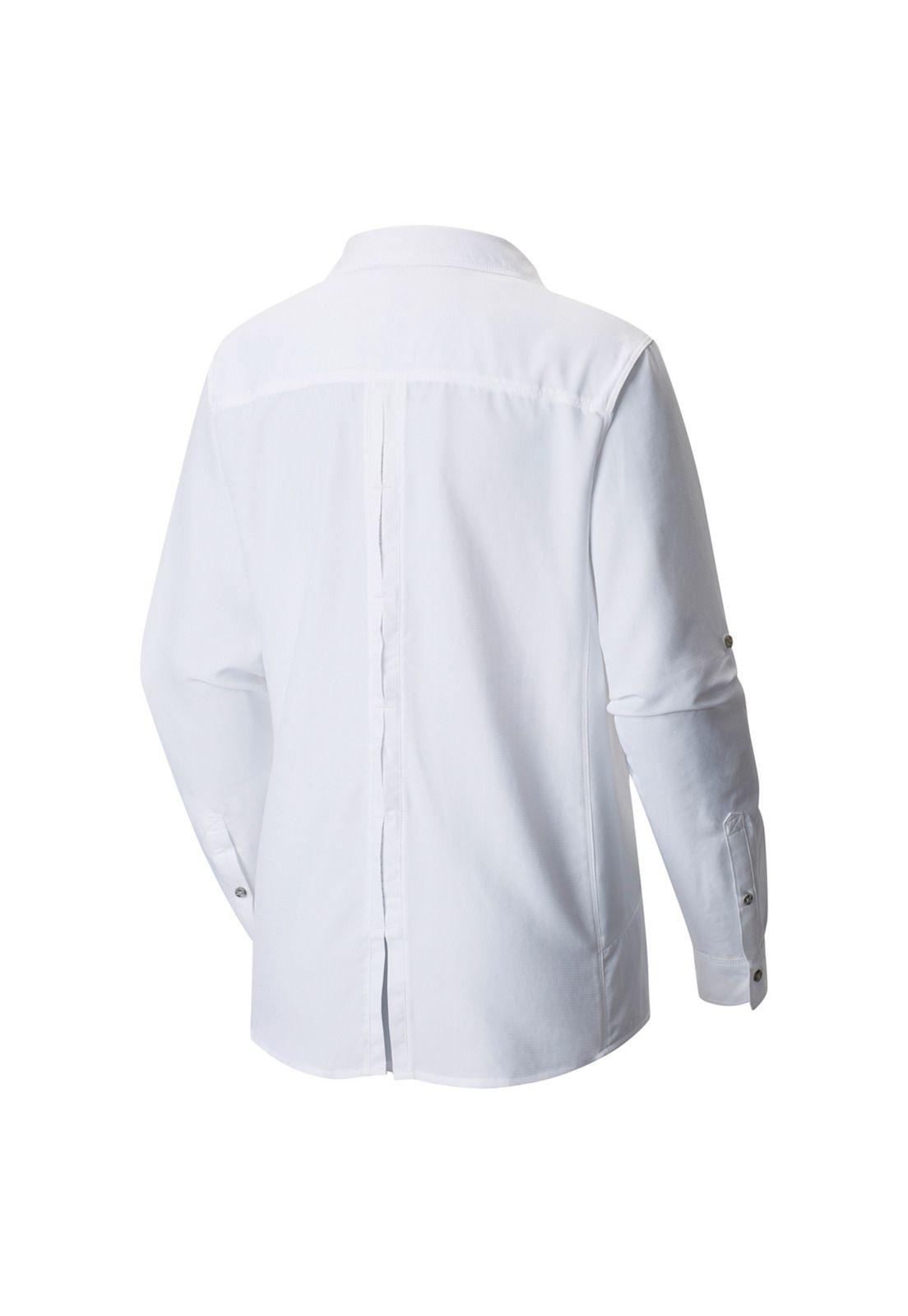 Blusa M/L Mujer Canyon Long Shirt Blanco-2